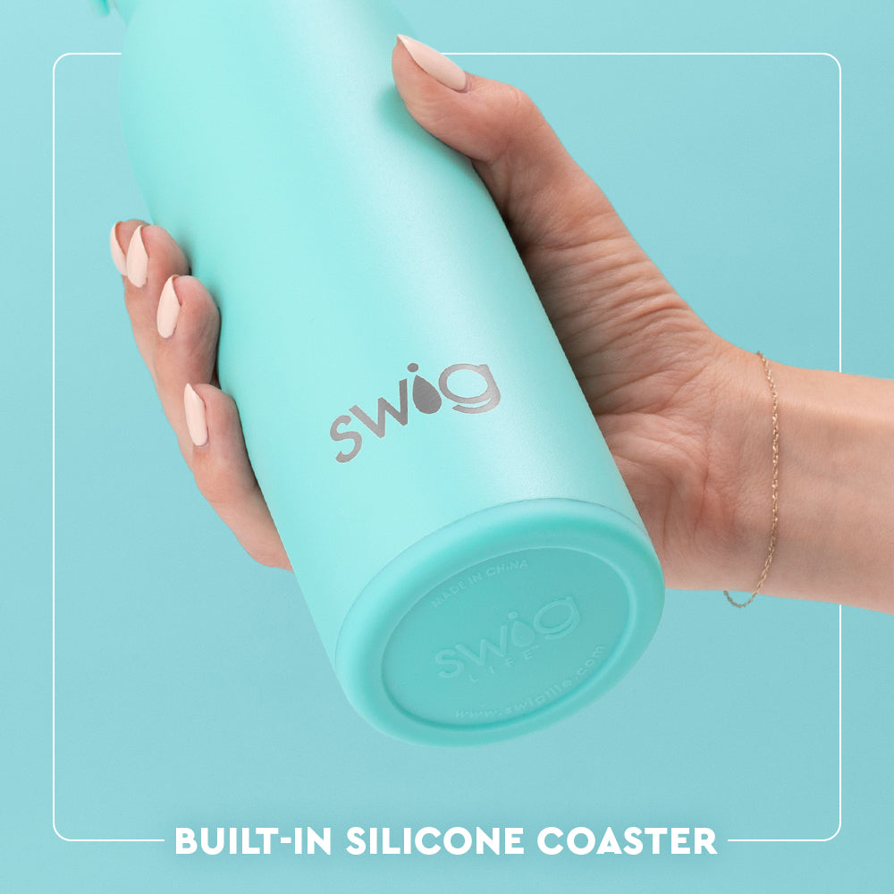 Flower Power Flip + Sip 16oz Leak-Proof Water Bottle with Straw - Perfect for Gym, Hiking & Outdoor Activities