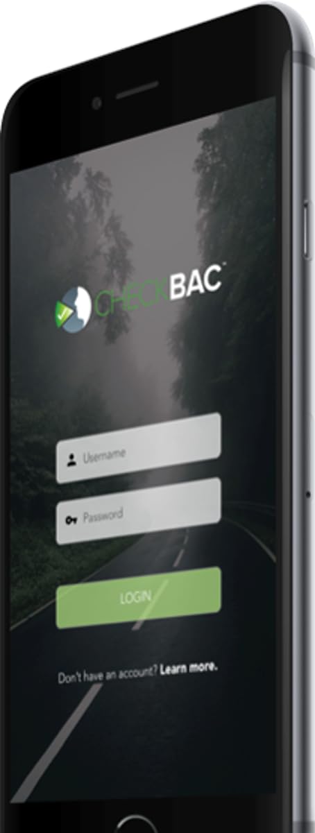 Portable Handheld Breathalyzer for Alcohol Testing - Remote BAC Monitoring with CheckBAC Platform & Think Twice Support - Ideal for Workplace Safety, Personal Health Tracking, and Law Enforcement Use