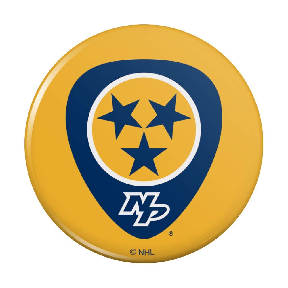 NHL Nashville Predators Logo Refrigerator Magnet - Strong Kitchen & Locker Decorative Button Magnet for Fans, Sports Decor, Office & Home Use