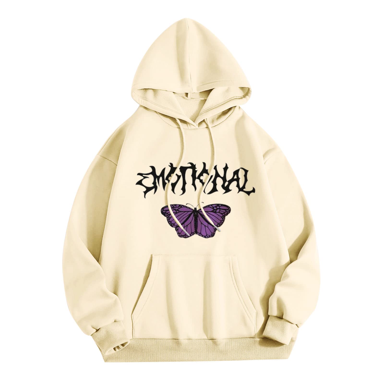 Women's Printed Hooded Sweatshirt - Cat Design Long Sleeve Crewneck Pullover Hoodie for Casual Wear | Perfect for Lounge, Gym, and Outdoor Activities