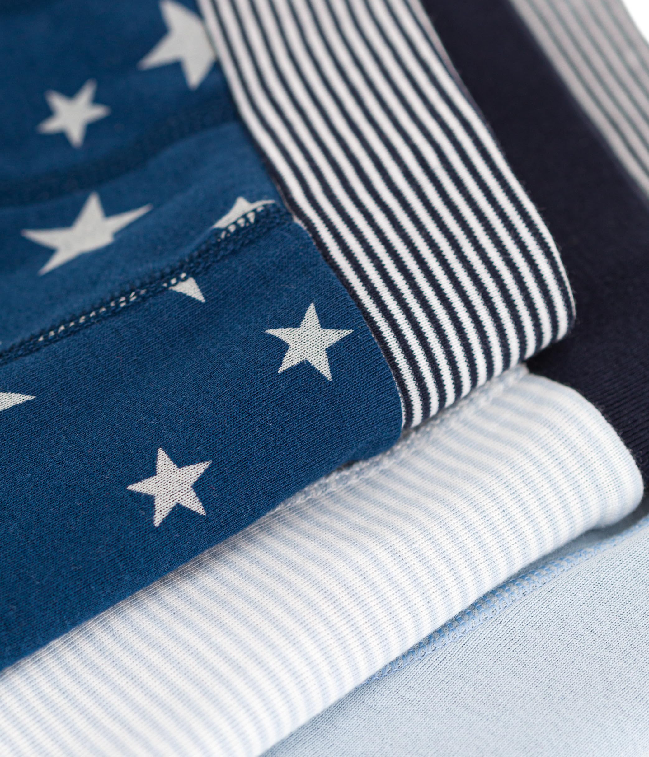 Petit Bateau Boys' Star Cotton Boxer Shorts - 3-Pack (Sizes 2-12 Years) | Soft & Breathable Underwear for Kids | Perfect for School, Play & Everyday Comfort