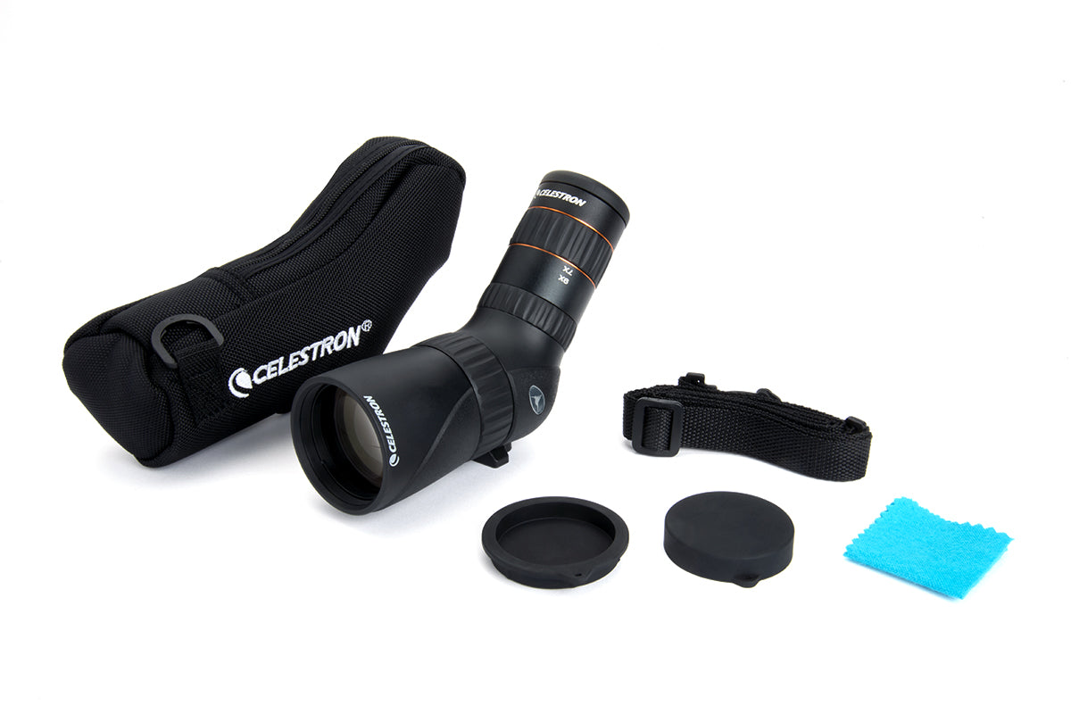 Hummingbird 7 22x50mm ED Angled Zoom Spotting Scope - High Power Bird Watching, Hunting & Nature Observation Telescope
