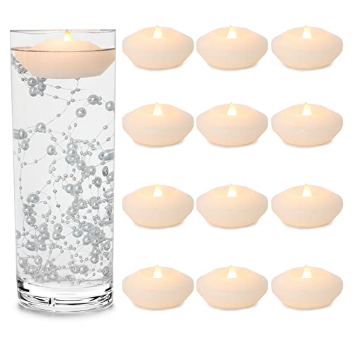 12 Pcs Wax Floating Candles