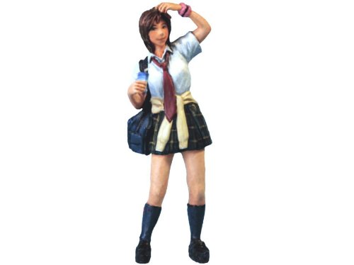1/32 Scale School Girl Figure #2 - Anime Collectible, Miniature Model for Display, Diorama, and Role-Playing Scenes