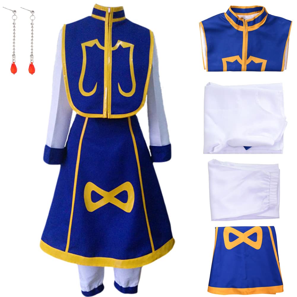 Kurapika Cosplay Costume - Blue Long Sleeves Suit Outfit for Halloween & Anime Conventions | Perfect for Kurta Clan Cosplay, Anime Events & Themed Parties