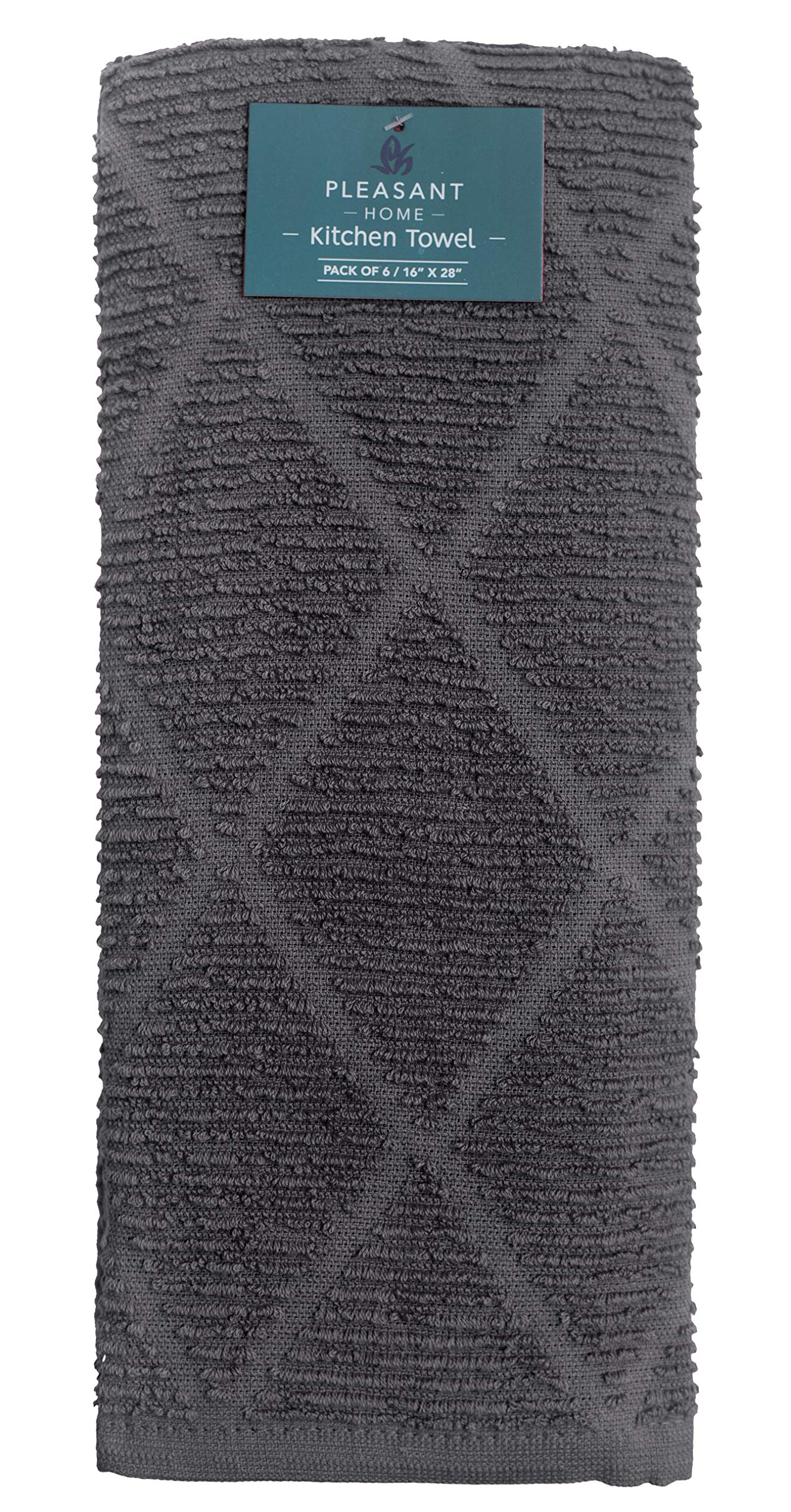 Premium Cotton Kitchen Towels Set (6 Pack, 16