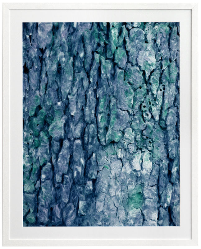 Crackling Moss Framed Wall Art Print - Nature Inspired Home Decor for Living Room, Bedroom & Office