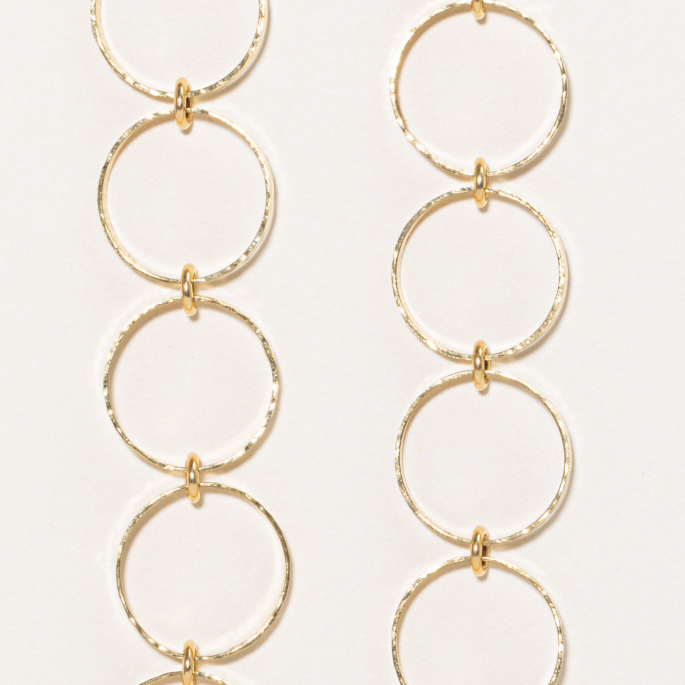 18k Yellow Gold Circle Link Necklace for Women | 24 Inches | Elegant Layering Piece for Everyday Wear & Special Occasions