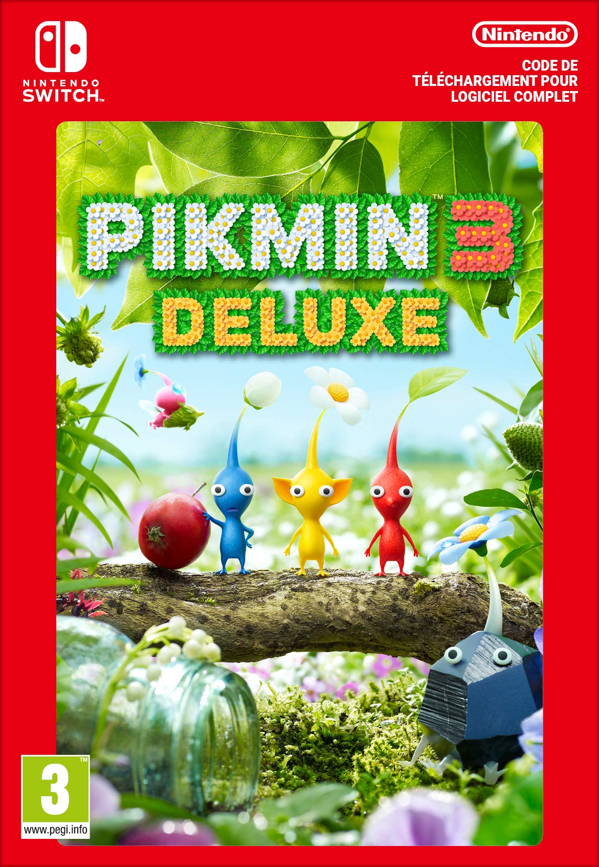 Pikmin 3 Deluxe - Nintendo Switch Game Download Code | Adventure Strategy Game for Family & Multiplayer Fun