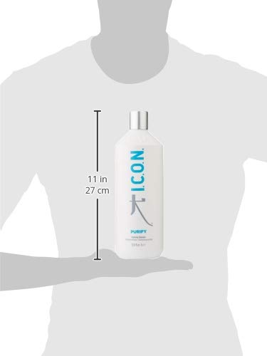 I.C.O.N. Purify Clarifying Shampoo for Oily Hair & Scalp - Deep Cleansing & Detoxifying Shampoo for Buildup Removal - Sulfate-Free & Vegan Hair Care for Daily Use at Home or Salon