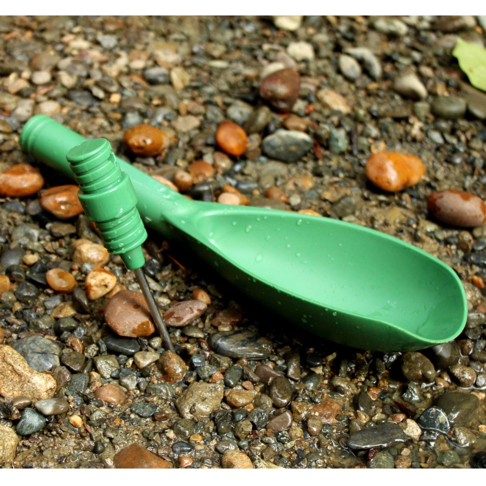 ASR Outdoor Metal Detector Sand Scoop with Steel Probe - Durable Plastic & Metal Beach Treasure Hunting Tool for Gold, Coins & Jewelry - Perfect for Beachcombing, Park Searches & Outdoor Adventures