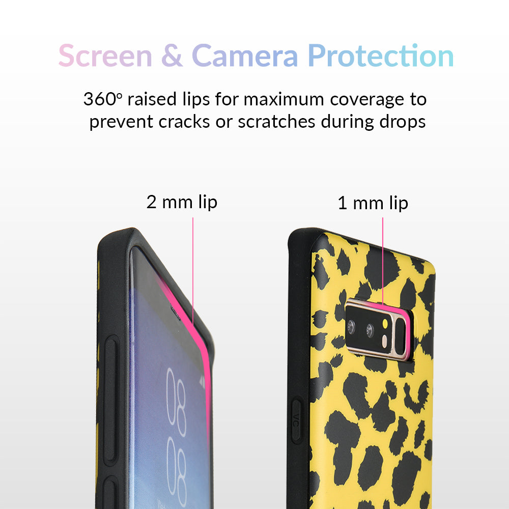 Premium Golden Cheetah Print Samsung Galaxy Phone Case - Durable Protective Cover for Galaxy S23/S22/S21/S20 - Perfect for Outdoor Adventures & Fashion Enthusiasts