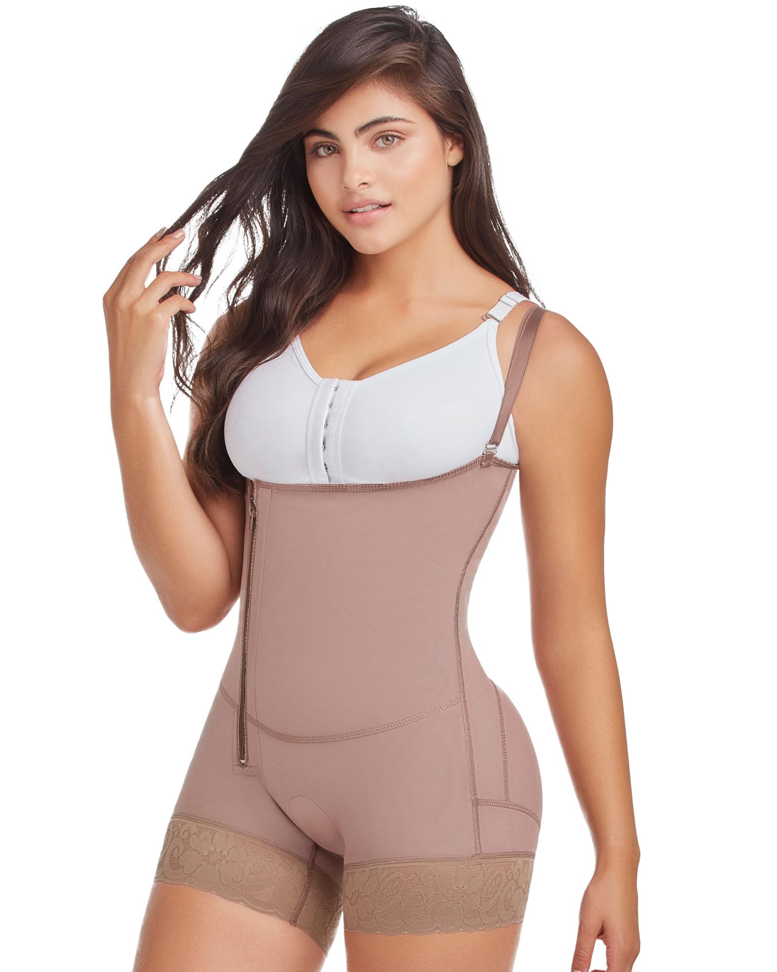 DELIE 068 High Compression Strapless Shapewear for Women - Tummy Control Body Shaper, Colombian Fajas Moldeadoras for Slimming & Waist Training | Perfect for Wedding, Evening Dresses & Everyday Wear