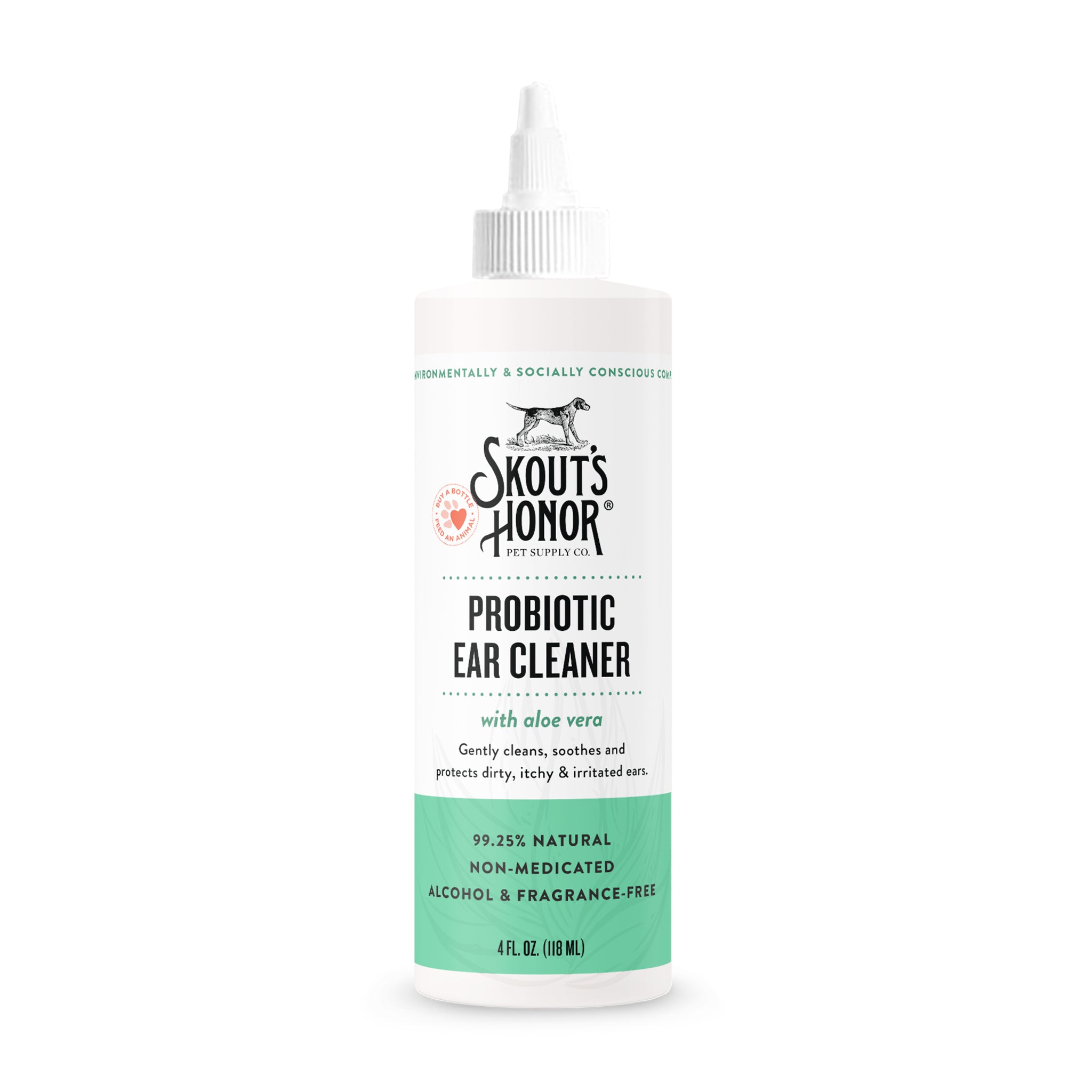 Skout's Honor Probiotic Ear Cleaner for Dogs & Cats - Gentle Ear Cleaning Solution with Probiotics - Perfect for Pet Ear Hygiene & Infection Prevention at Home