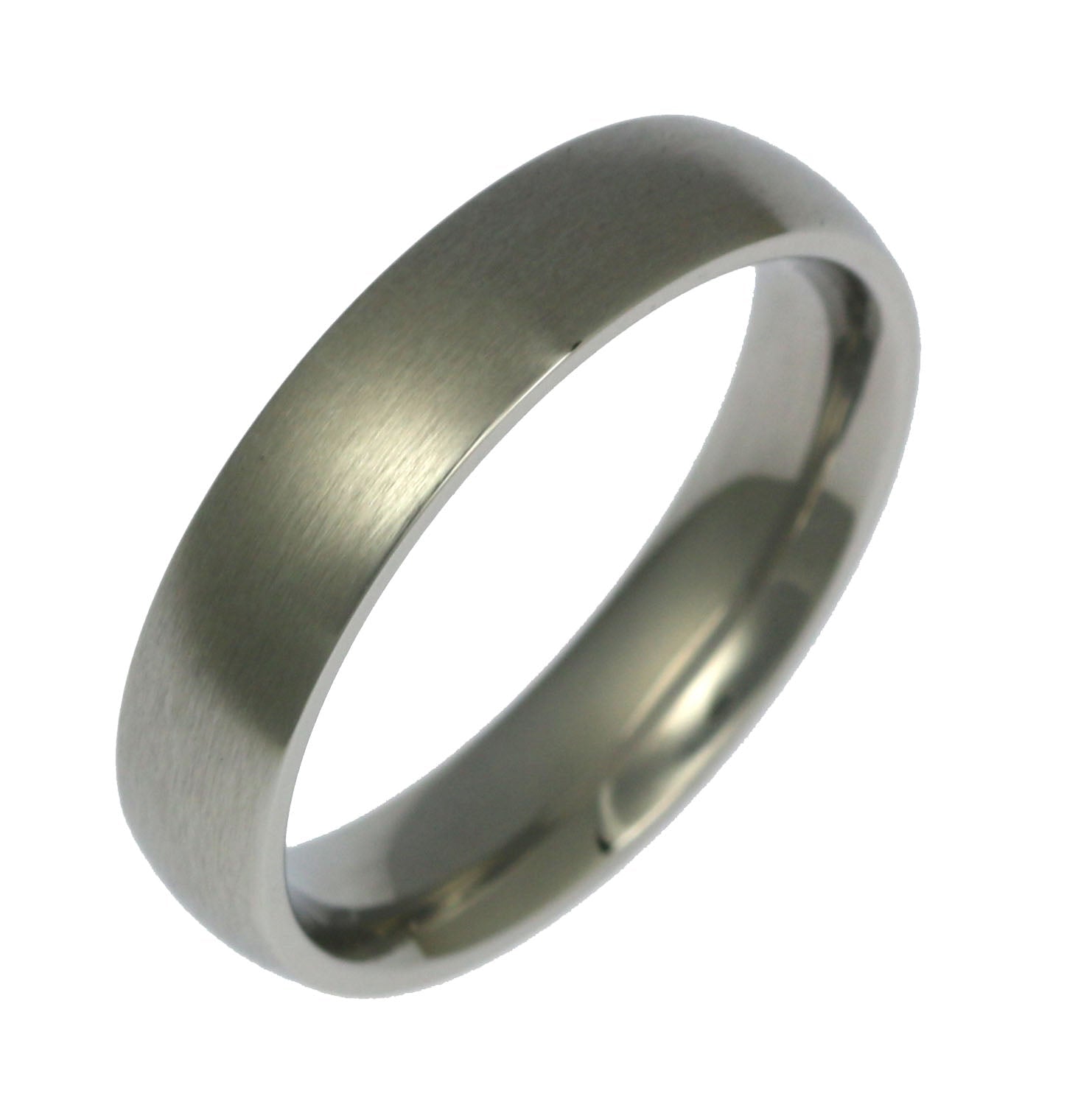 5mm Brushed Comfort Fit Stainless Steel Men's Wedding Band Ring - Durable & Hypoallergenic Jewelry for Everyday Wear, Anniversary Gifts & Special Occasions