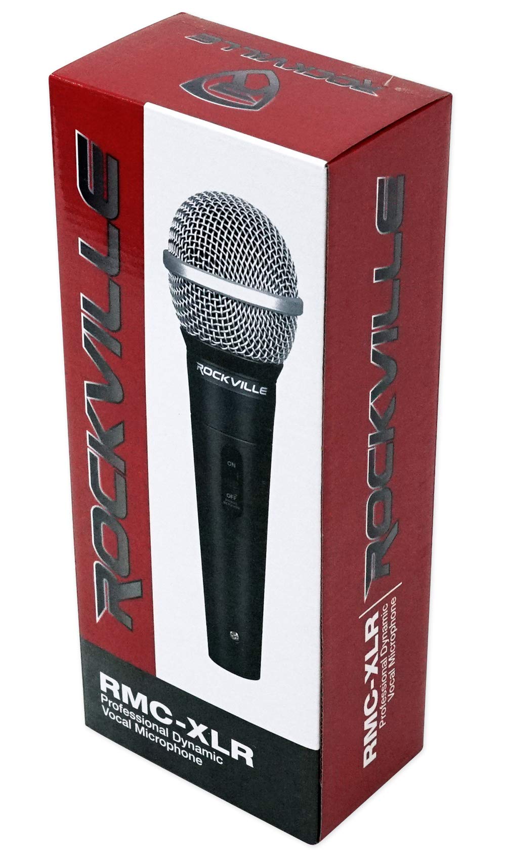 Rockville RMC-XLR Professional Metal Handheld Wired Microphone with XLR Cable - 3 Pack Bundle for Live Performances, Studio Recording & Karaoke