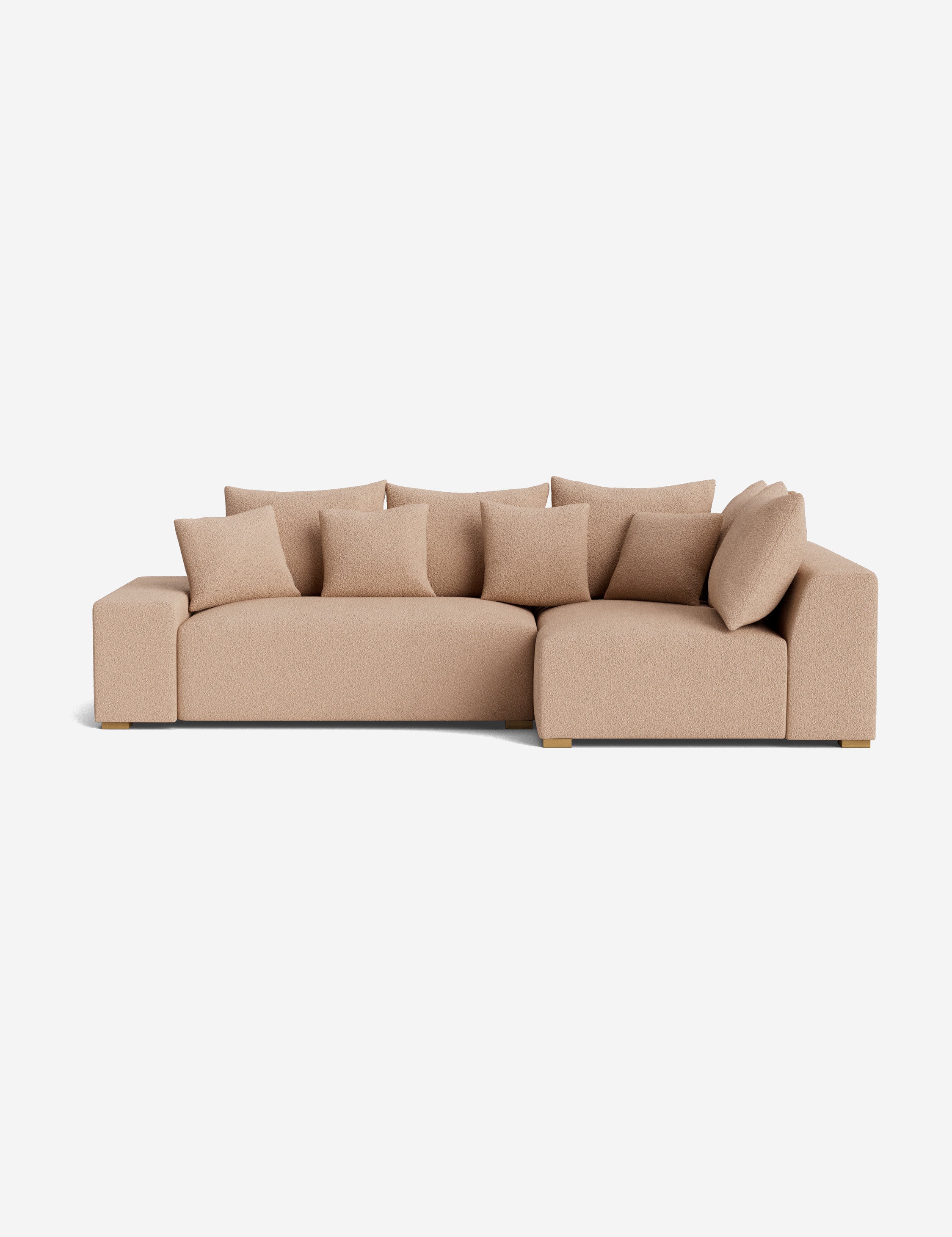 Stylish Clayton Sectional Sofa - Modern L-Shaped Couch for Living Room, Home Theater & Lounge Areas | Comfortable Fabric Upholstery & Spacious Seating