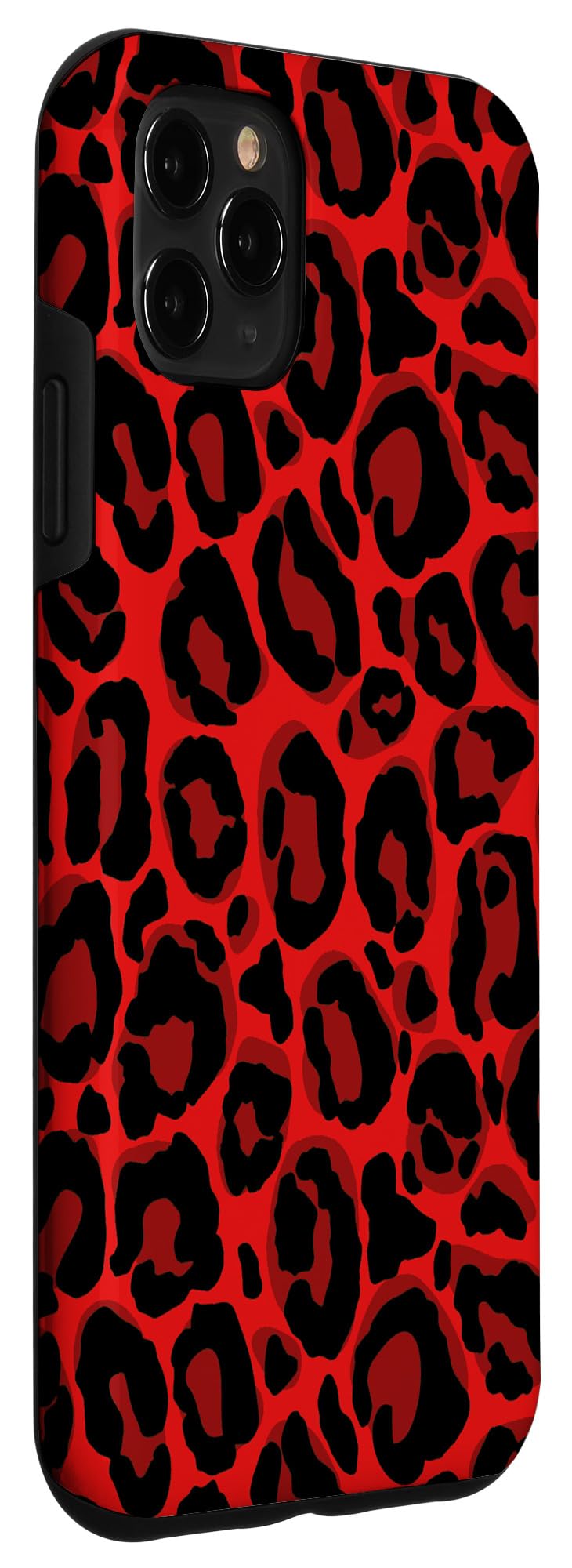 iPhone 11 Pro Max Case - Red Leopard Cheetah Print Premium Protective Cover for Women | Slim Fit, Shockproof & Scratch Resistant | Perfect for Daily Use, Travel & Fashion Accessory