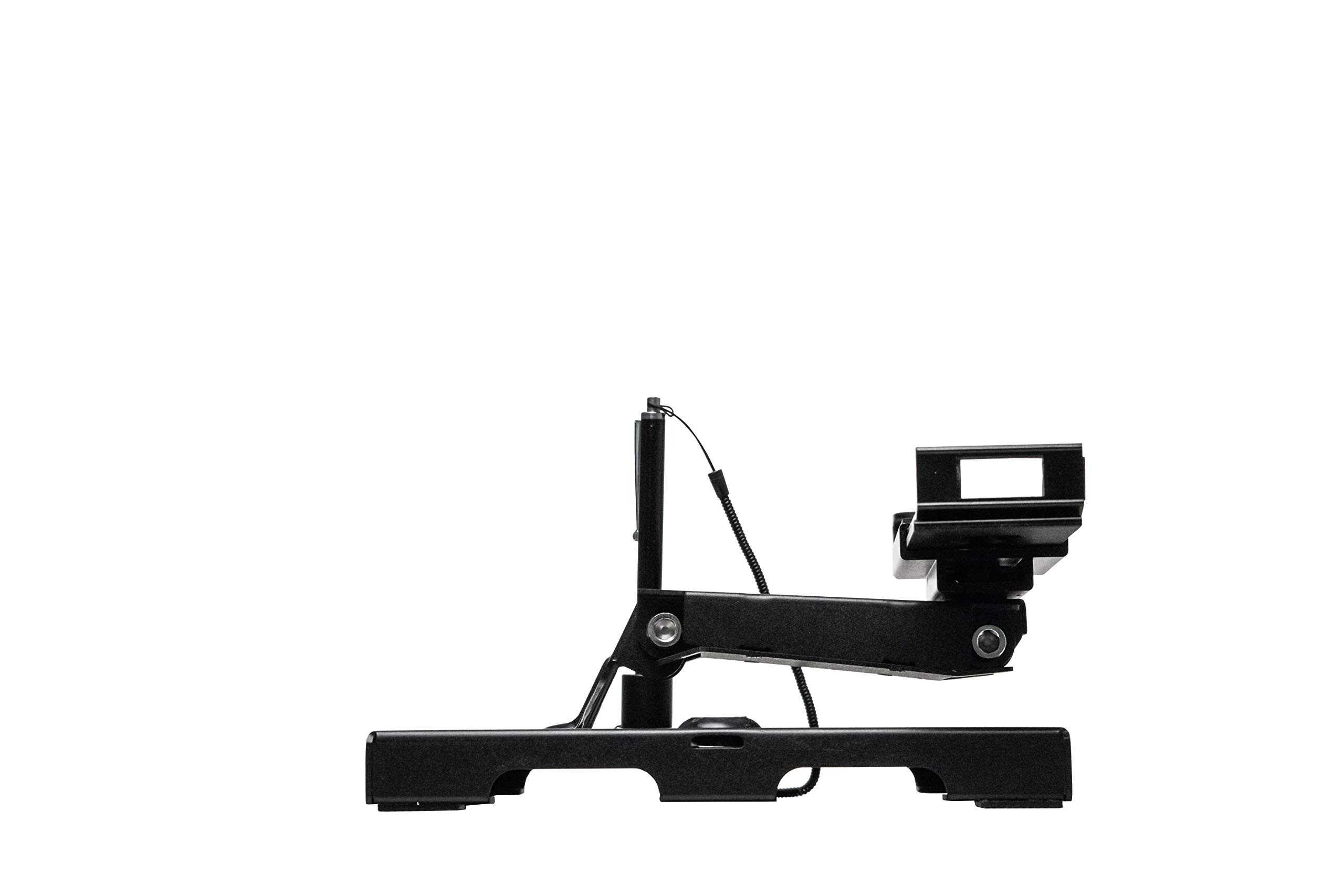 Foldable Tablet Security Stand - Universal Locking Enclosure with Steel Cable for 7-14 Inch iPads & Tablets | Anti-Theft Display Stand for Retail Stores, Restaurants & Public Spaces (PAD-FTSU)