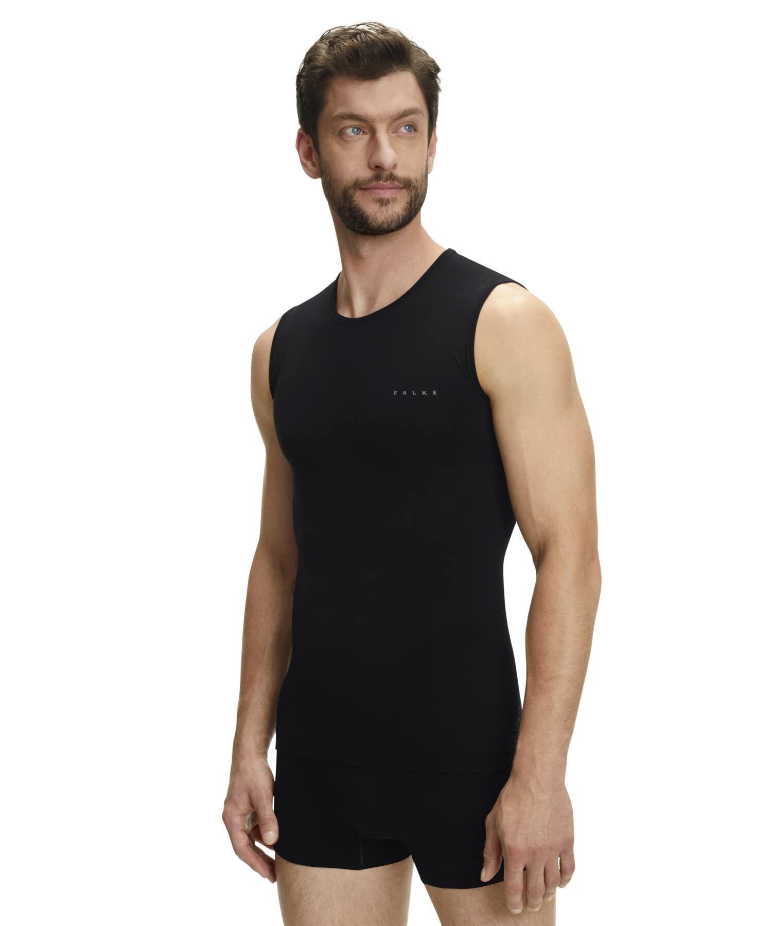 FALKE Men's Thermal Singlet - Quick-Drying, Breathable Underwear for Mild to Cold Weather | Sustainable Merino Wool Base Layer | Perfect for Hiking, Skiing & Winter Sports | Pack of 1