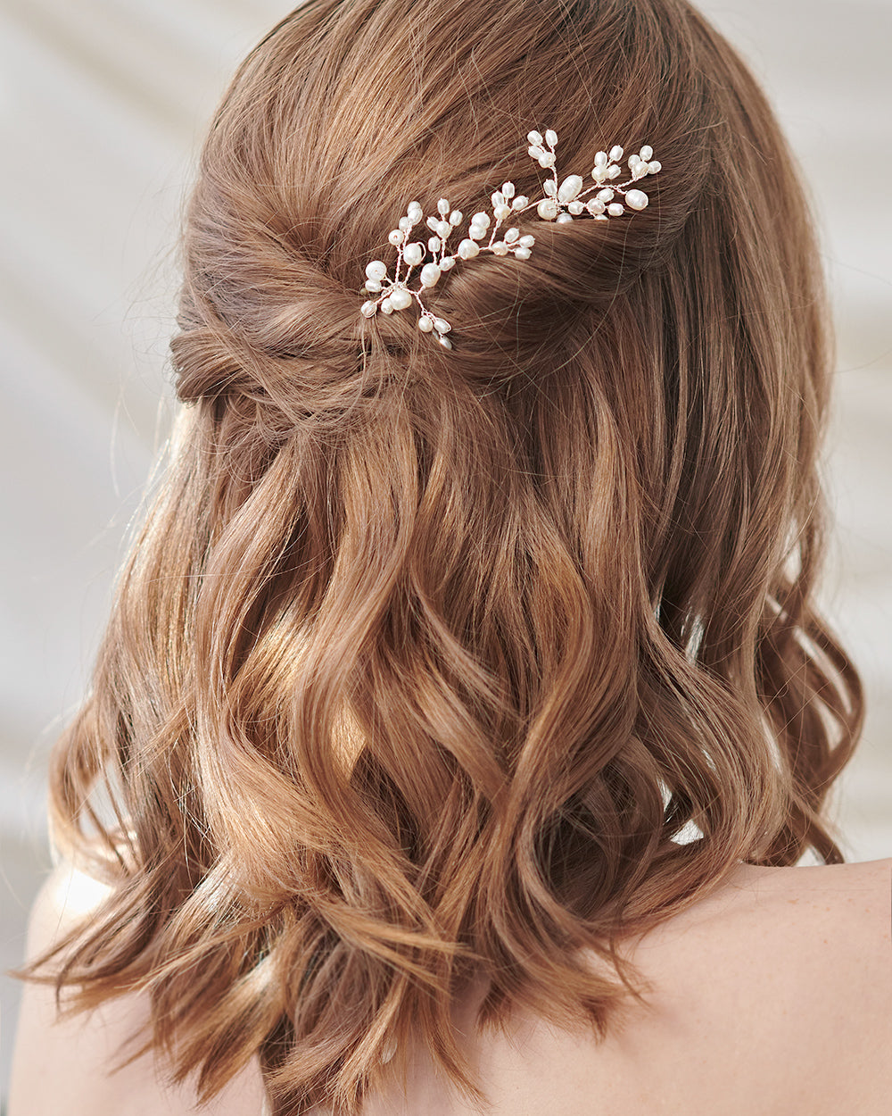 Elegant Freshwater Pearl Hair Pins Set of 2 - Perfect for Weddings, Prom & Special Occasions