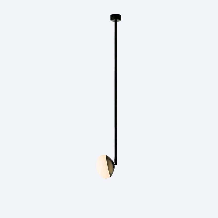 Modern LED Pendant Light with Adjustable Stalk - Sleek Hanging Fixture for Kitchen Island, Dining Room & Bedroom Lighting
