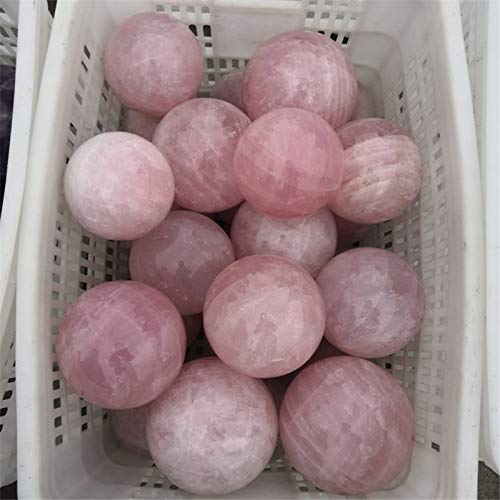 1pc 130mm Natural Rose Quartz Sphere Ball - Large Pink Crystal Healing Stone for Meditation, Reiki, Home Decor & Spiritual Gifts