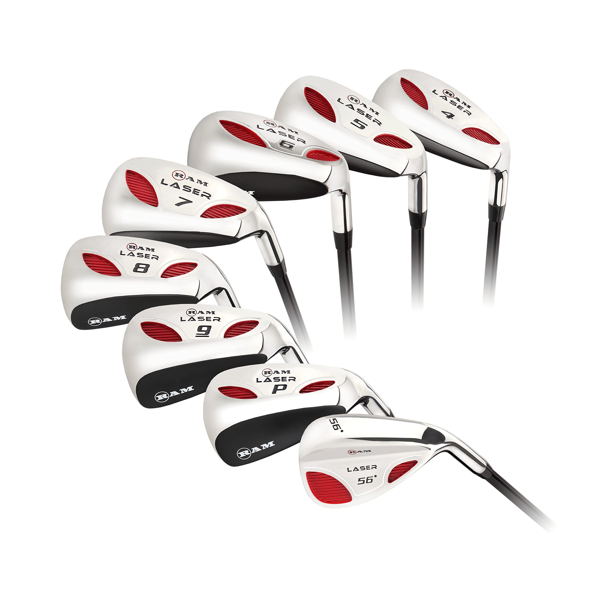 Ram Golf Laser Hybrid Irons Set 4-SW (8 Clubs) - Men's Right Hand for Improved Accuracy and Distance on the Course
