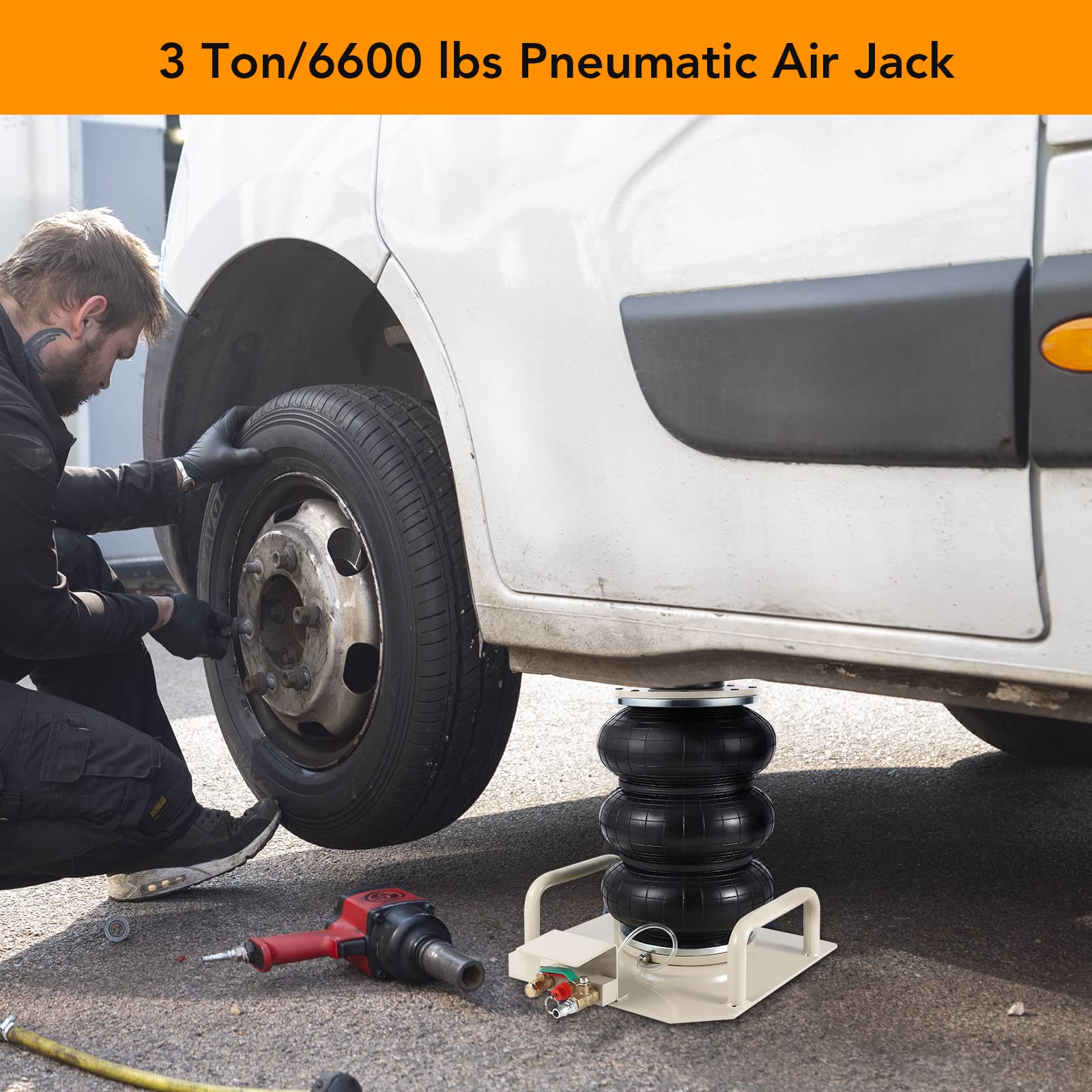 GARVEE 3 Ton Heavy Duty Air Jack with 5.5