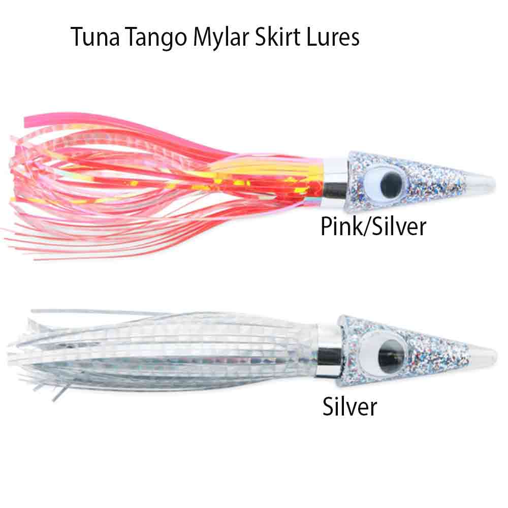 C&H Tuna Tango Mylar Skirt Fishing Lure - Saltwater Trolling Lure for Tuna, Marlin & Mahi Mahi - Perfect for Offshore Deep Sea Fishing Trips