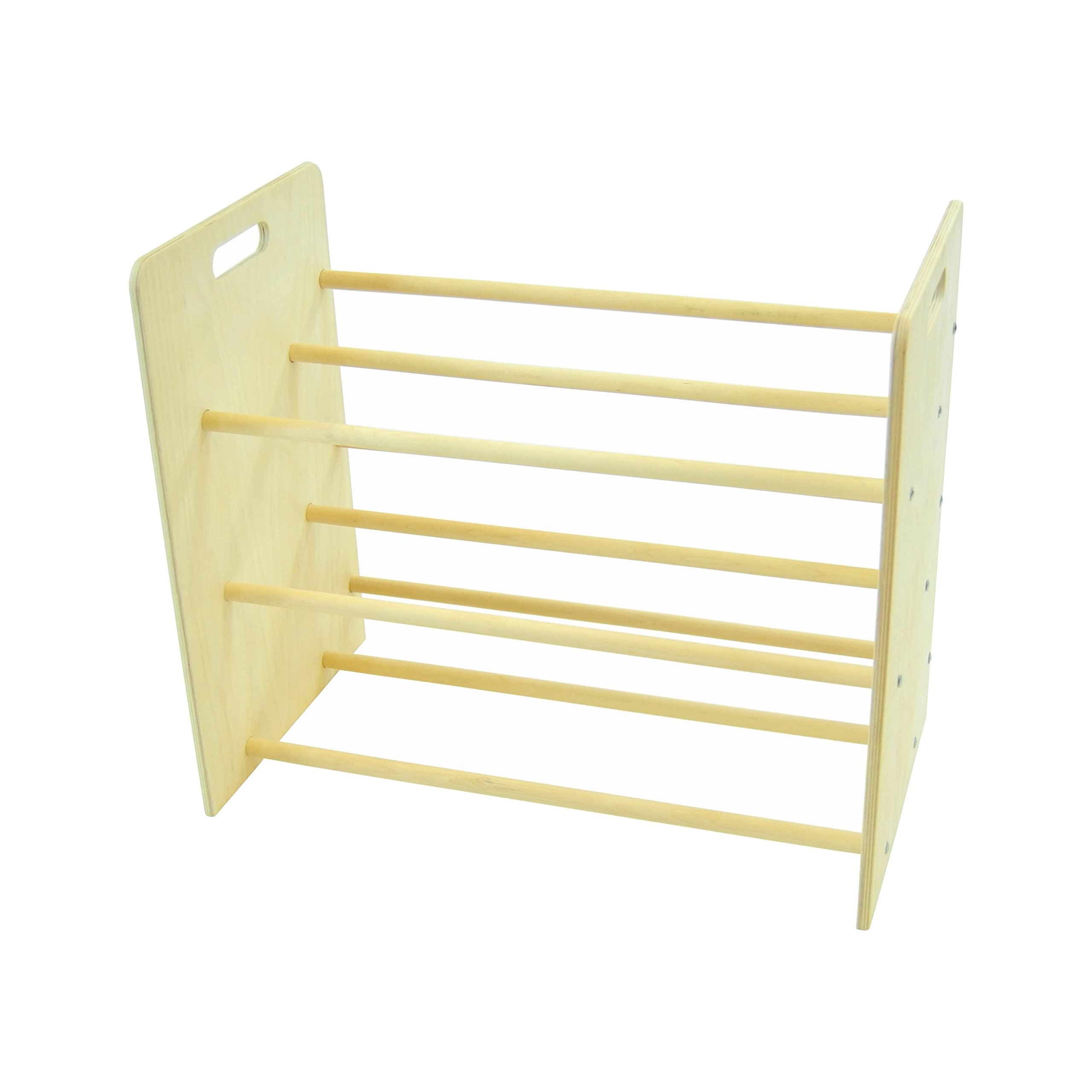 Little Colorado Nine Bin Toy Organizer - Natural Wood Storage Solution for Kids' Room & Playroom Organization