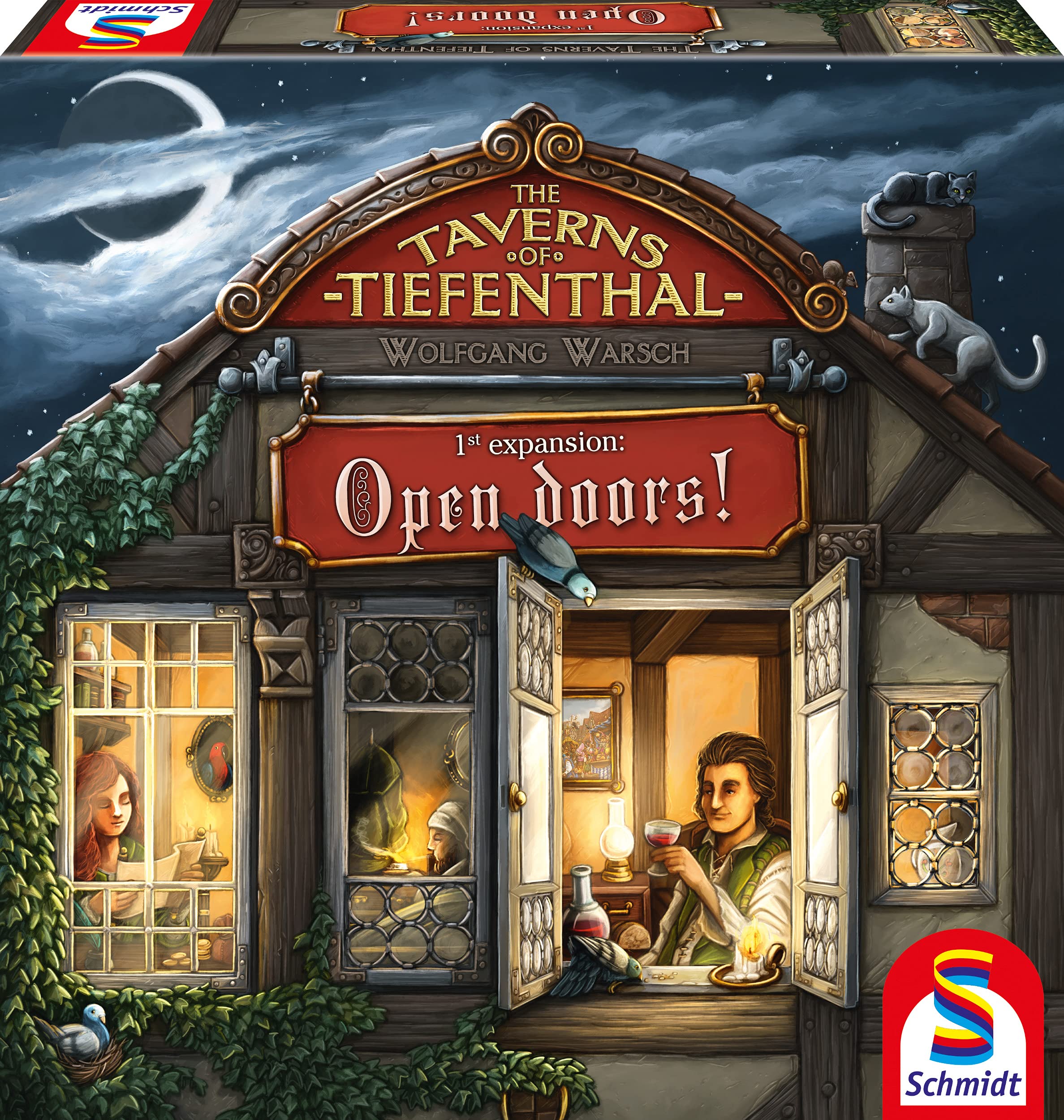 The Taverns of Tiefenthal: Open Doors Expansion Board Game by Schmidt | Strategy Game for Ages 12+ | 2-4 Players | 60 Min Playtime | Perfect for Family Game Nights & Strategy Enthusiasts