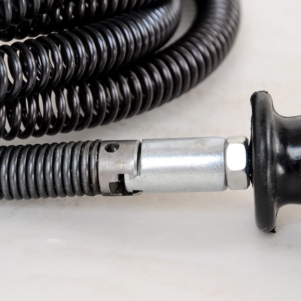 Willbebest 60 Feet x 5/8 Inch Hollow Core Drain Cleaning Cable - Heavy Duty Sewer Snake Auger for Clogged Pipes & Drains - Perfect for Kitchen Sinks, Bathroom Drains, and Outdoor Sewer Lines