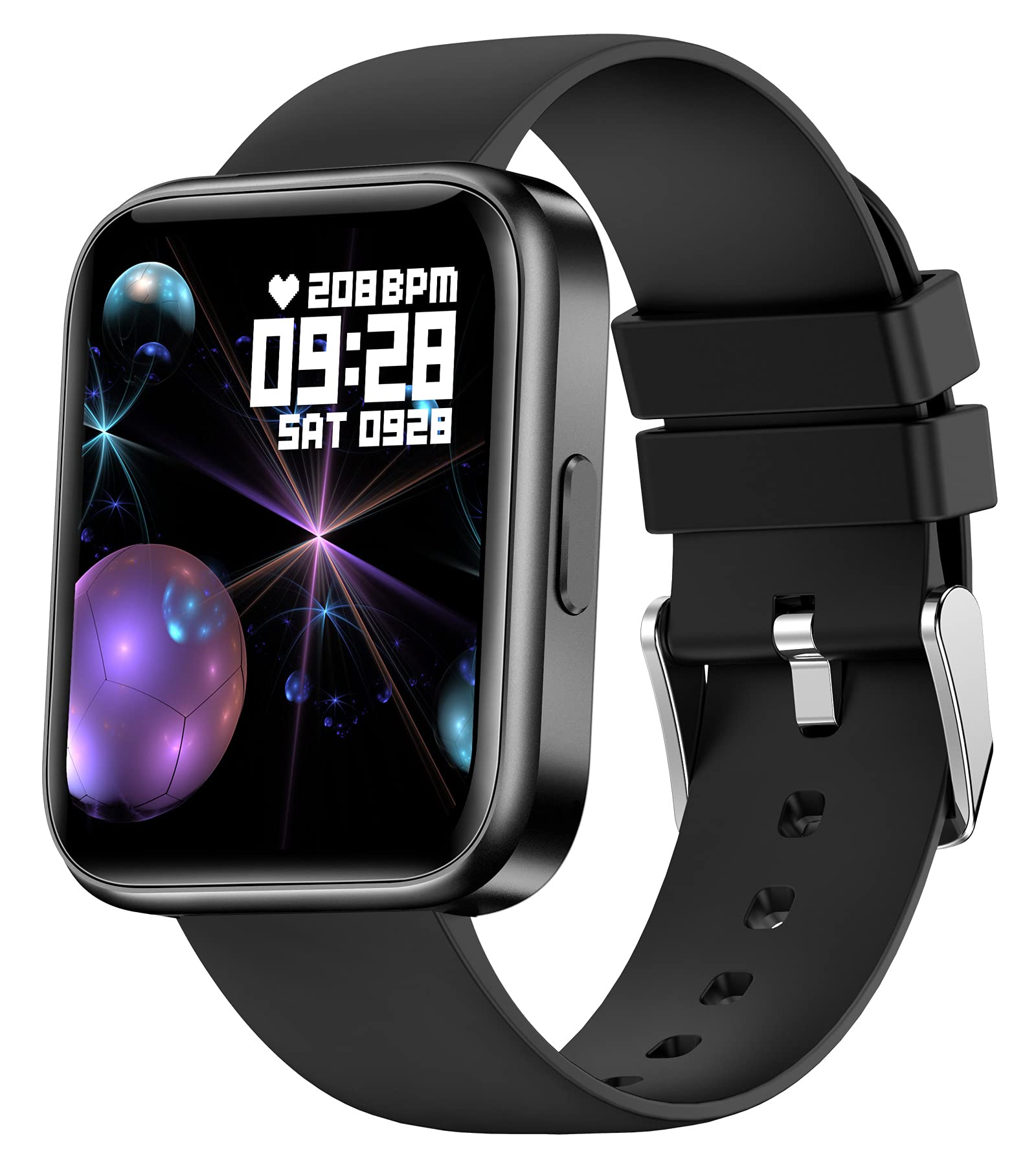 Smart Watch with Bluetooth Calling, Heart Rate Monitor, 20+ Sports Modes - Fitness Tracker for Men & Women | Compatible with iOS & Android | Remote Camera Control, Message Alerts | Perfect for Running, Gym Workouts & Daily Activity Tracking
