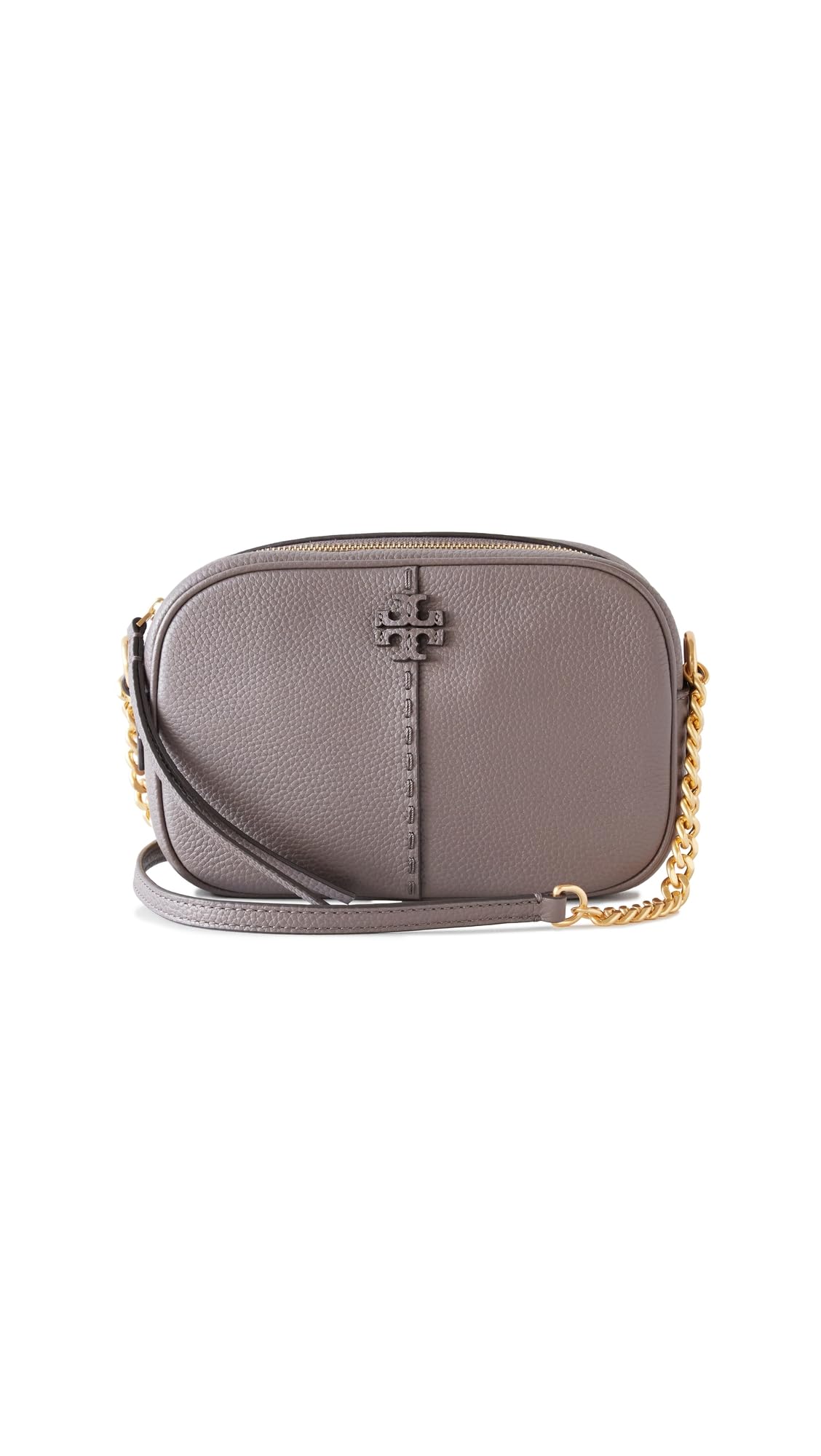 Tory Burch Women's McGraw Camera Bag - Stylish Leather Crossbody Purse for Everyday Use, Travel & Work | Compact Shoulder Bag with Adjustable Strap