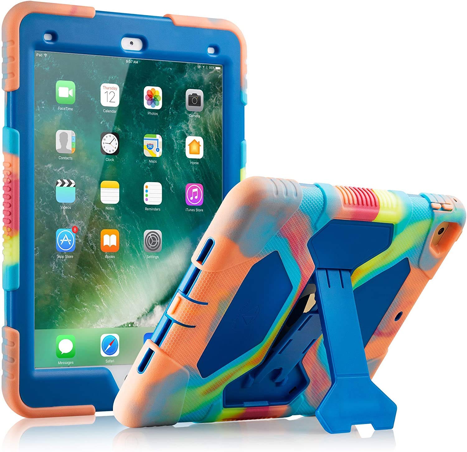 Acer iPad 6th/5th Generation Case & iPad Air 2 Case - Shockproof 3-Layer Protective Cover for iPad 9.7 inch (2017/2018 Models) - Perfect for Kids, School & Travel Use