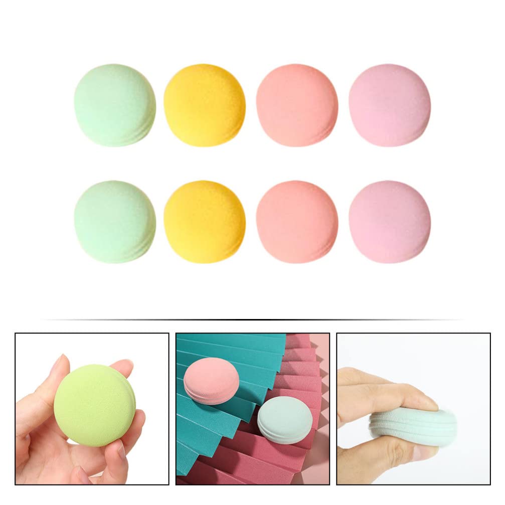 8Pcs Makeup Sponge Set for Foundation & Powder - Beauty Blending Egg Puff for Flawless Finish