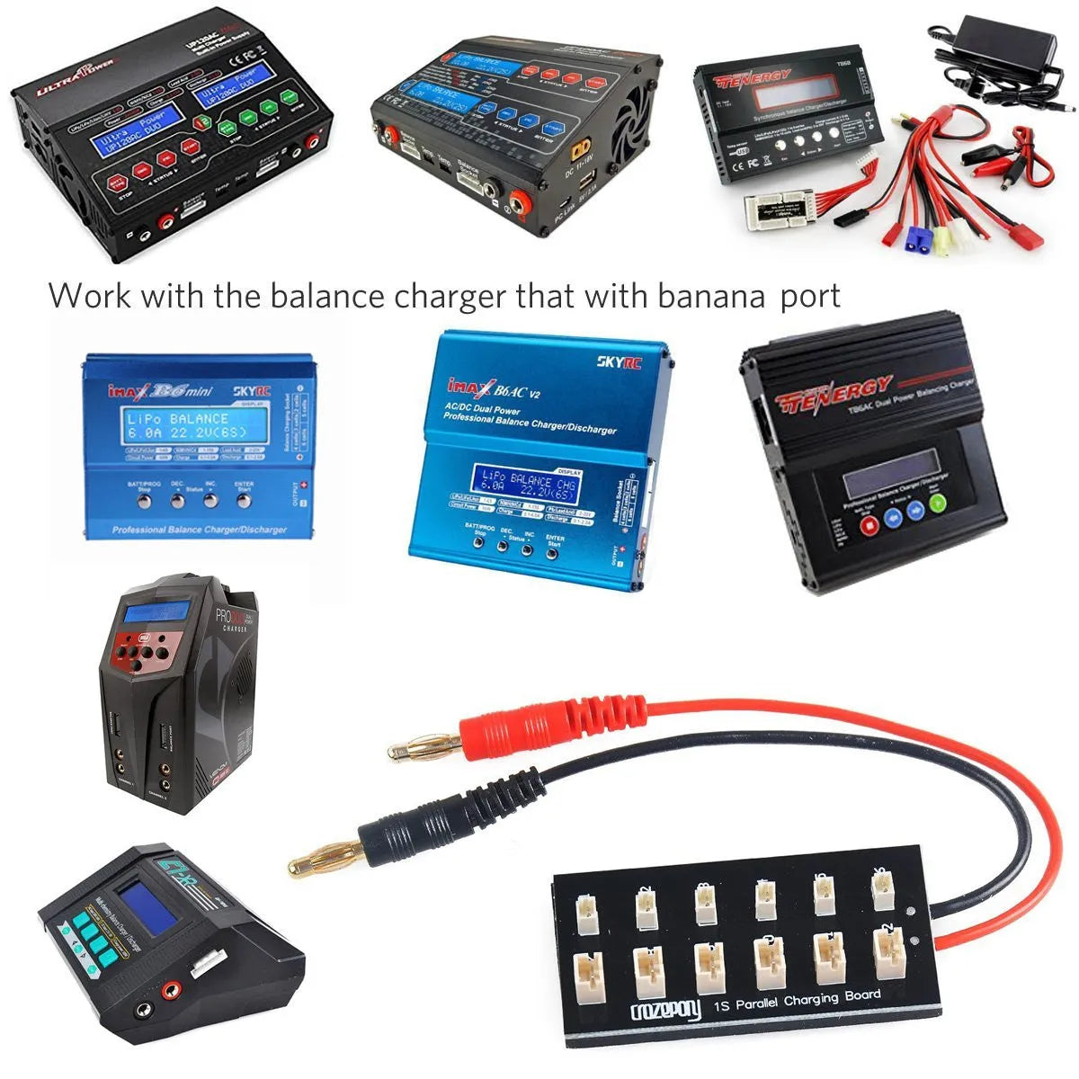 Crazepony 1S LiPo Battery Charging Board - Compact USB Charger for RC Drones, Quadcopters & DIY Electronics Projects | Perfect for Hobbyists and Remote Control Enthusiasts
