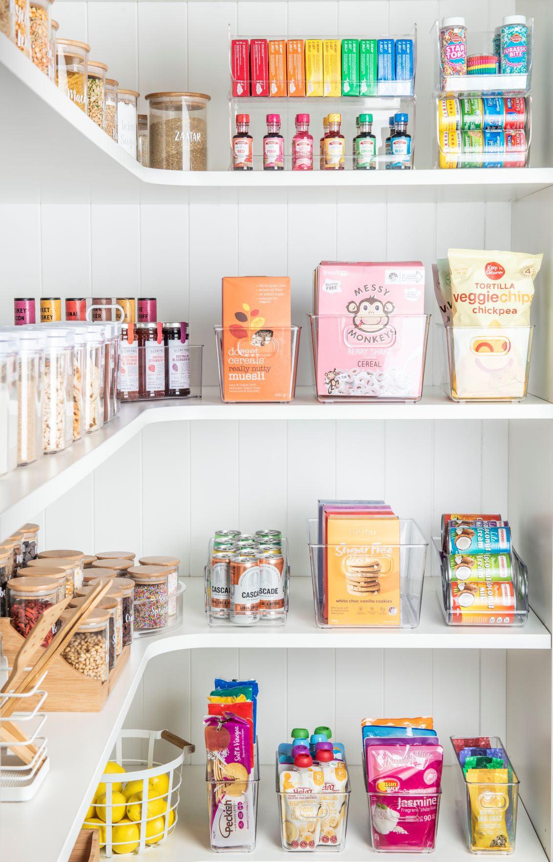 Clear Small Can Organizer - Perfect for Pantry, Kitchen, Bathroom & Office Storage Organization