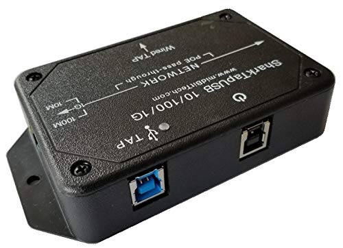SharkTapBYP Ethernet Network Sniffer - High-Speed Packet Capture Tool for Cybersecurity & IT Professionals | Perfect for Network Monitoring, Troubleshooting & Security Analysis