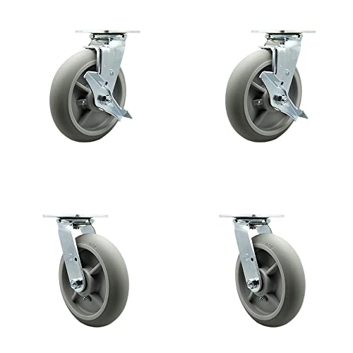 4 Swivel w/2 Brakes & 4 Swivel Locks