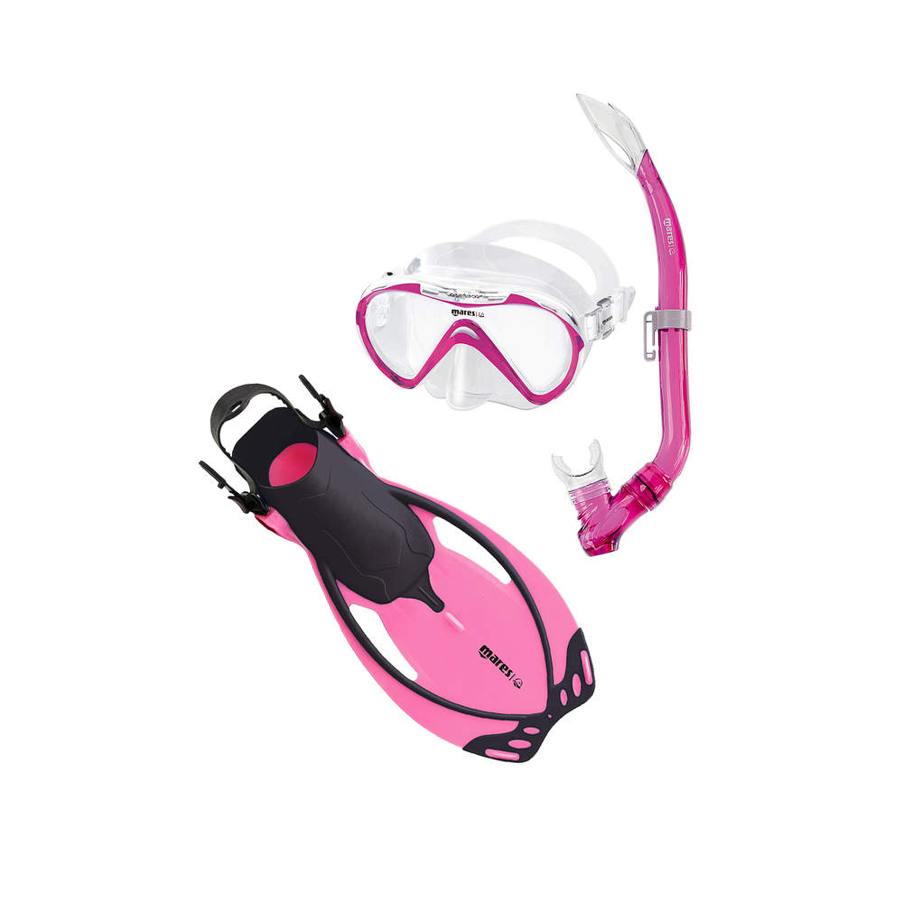 Mares Junior Seahorse Allegra Set - Kids Snorkeling Gear for Swimming & Ocean Adventures - Perfect for Pool, Beach & Underwater Exploration