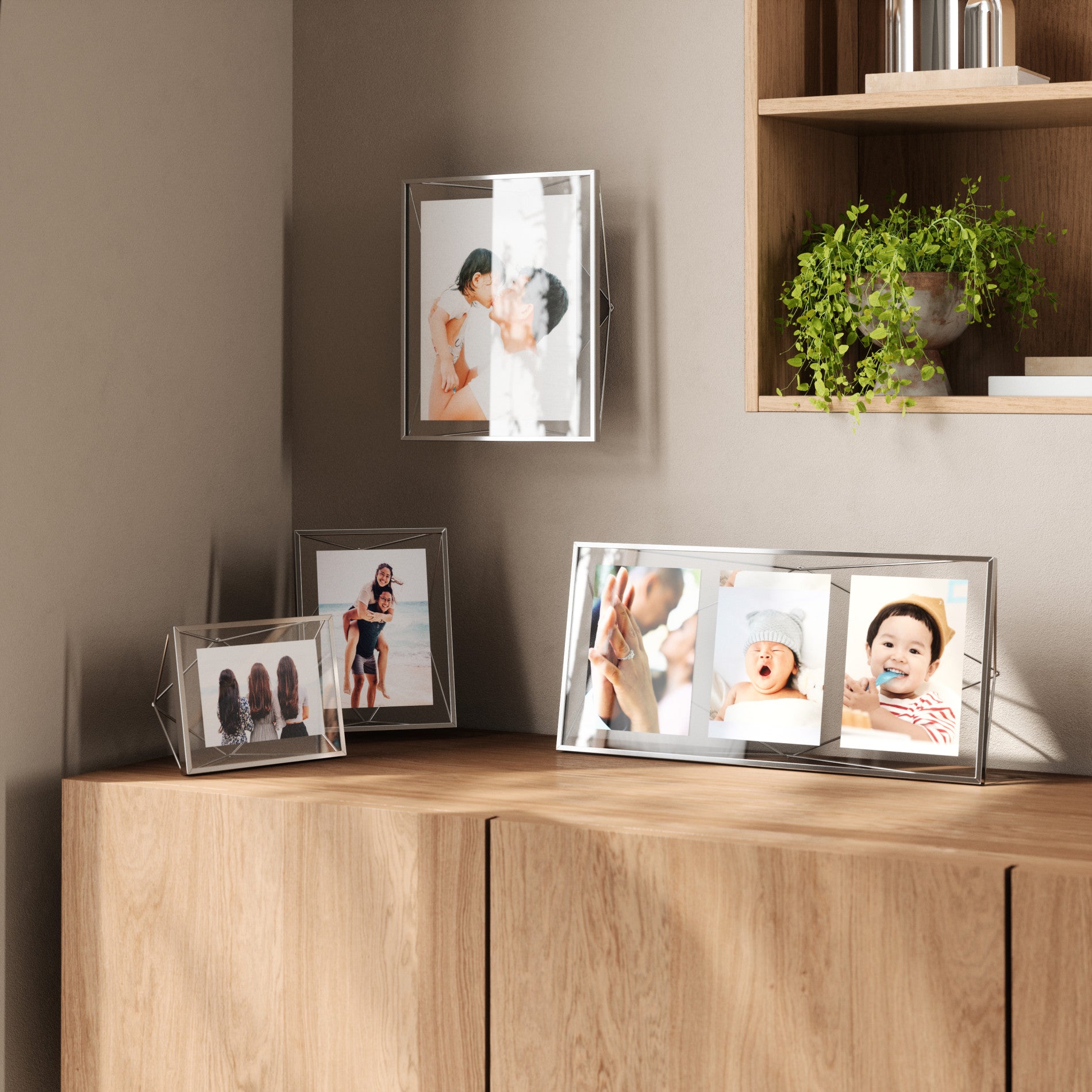 Prisma Picture Frame - Elegant Modern Photo Display for Wall & Tabletop - Perfect for Home Decor, Office, and Gift Giving