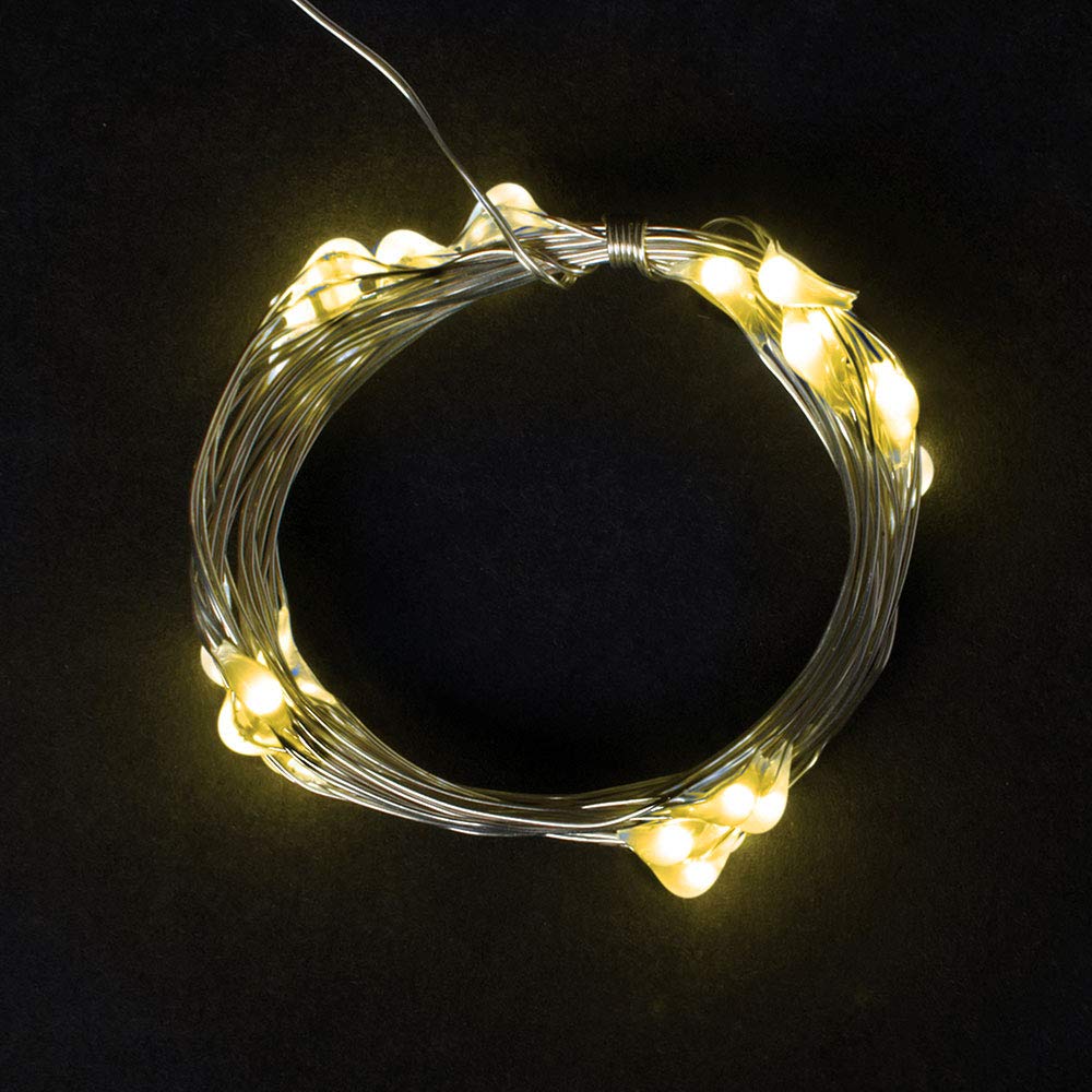 50L USB Warm White LED Silver Wire Fairy Lights with 10 Functions & 8/16 Timer - Perfect for Bedroom Decor, Christmas Tree Lighting, Wedding Party, and Outdoor Garden Ambiance