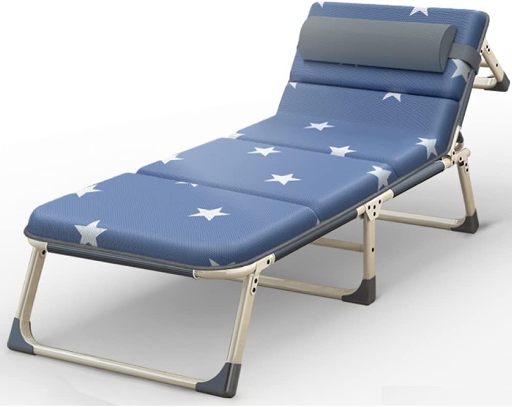 BOCbco Zero Gravity Reclining Lounge Chair with Head Pillow & Cushion - Steel Frame Folding Sun Lounger for Patio, Poolside, Beach, Camping & Backyard Relaxation (Indoor/Outdoor Use)