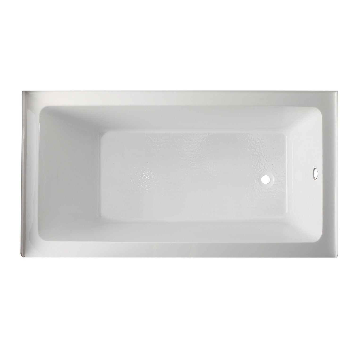 Aqua Eden VTAP6032R22C 60 Inch Acrylic Rectangular 3 Wall Alcove Bathtub with Anti-Slip Surface, Right Hand Drain, Glossy White - Perfect for Modern Bathroom Renovation and Spa-Like Relaxation at Home