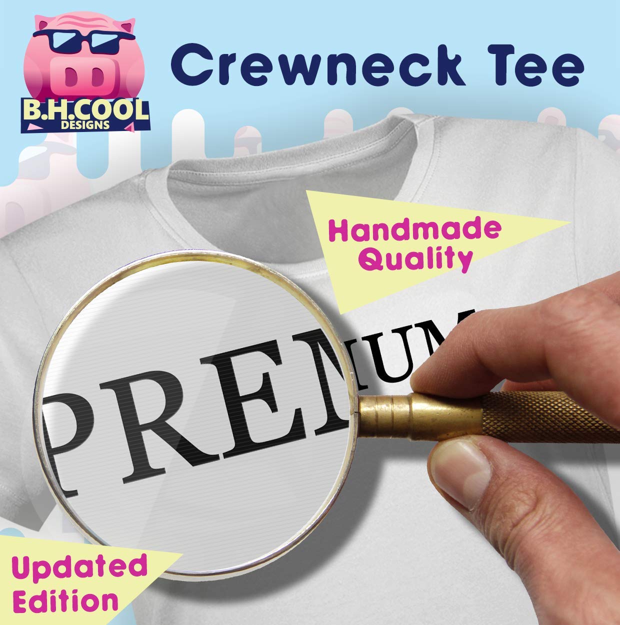 BH Cool Designs 'Widow-Maker' Men's Soft Comfortable Graphic T-Shirt - Casual Streetwear for Everyday Wear & Gym Outfits