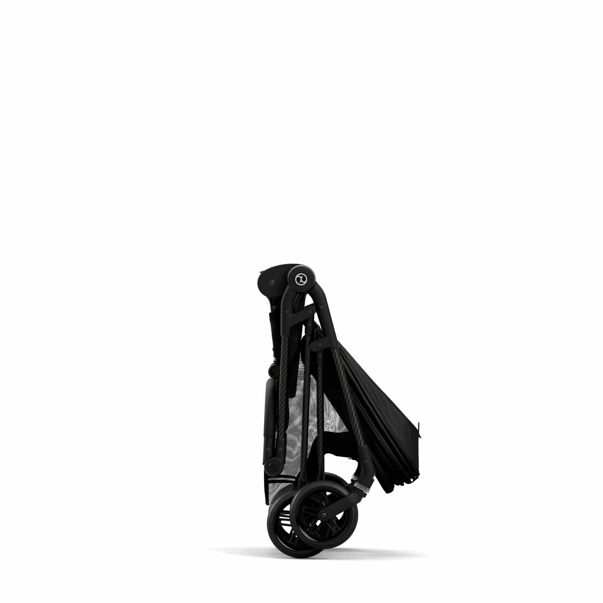 Cybex Melio Carbon 2.0 Lightweight Stroller - Deep Black | Premium Compact Baby Stroller for Travel, City Walks & Everyday Use