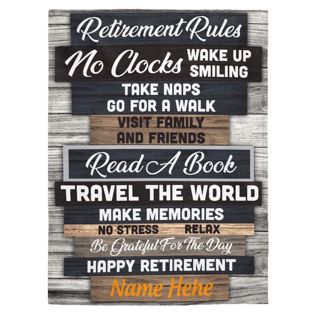 Personalized Retirement Blanket - Soft Throw Blanket for Women & Men | Best Retirement Gift for Mom, Dad, Grandma, Grandpa, Boss, Coworkers & Friends | Perfect Farewell & Retire Party Gift | Cozy for Reading, Lounging & Relaxation
