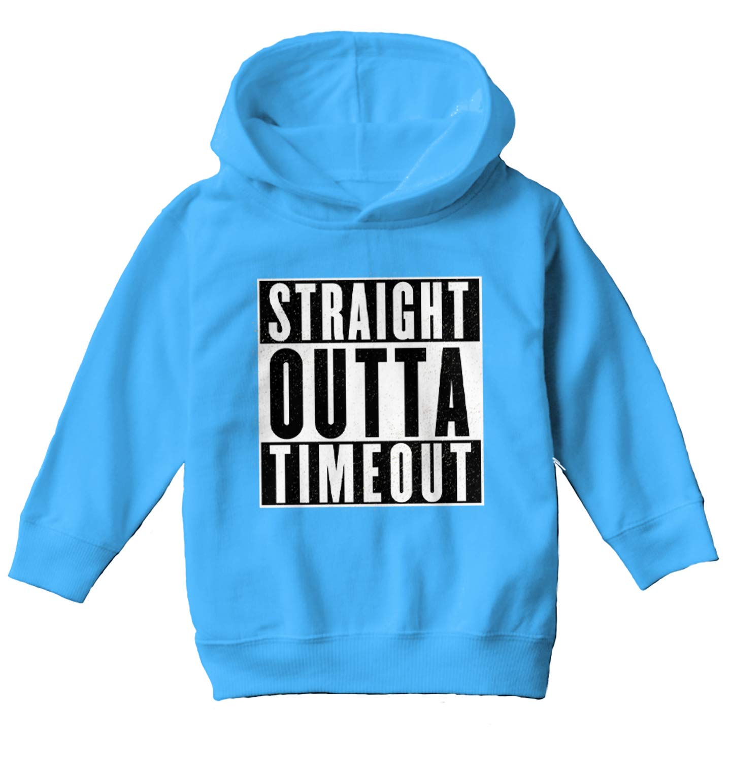 Haase Unlimited Straight Outta Timeout - Trouble Maker Toddler/Youth Fleece Hoodie | Soft & Warm Pullover for Kids | Perfect for Playtime, School & Outdoor Activities